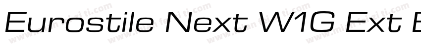 Eurostile Next W1G Ext Bold It字体转换